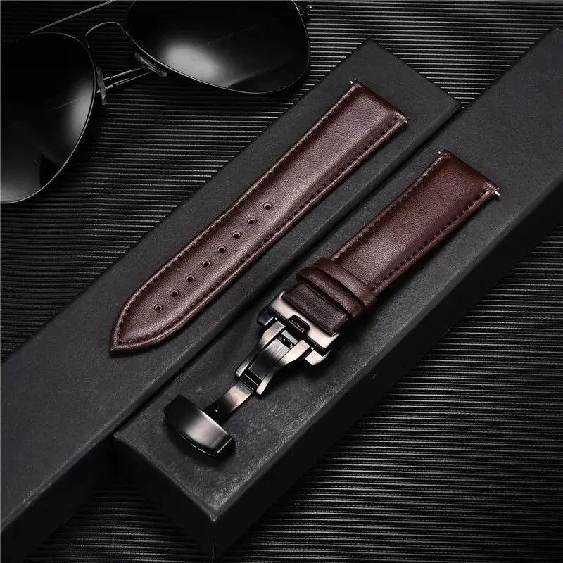 LuxeLeather Genuine Calfskin Watchband - Avontic