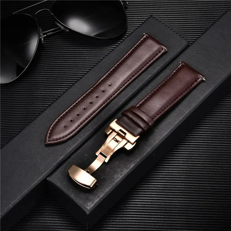 LuxeLeather Genuine Calfskin Watchband - Avontic