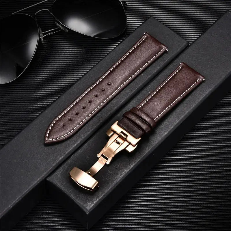 LuxeLeather Genuine Calfskin Watchband - Avontic