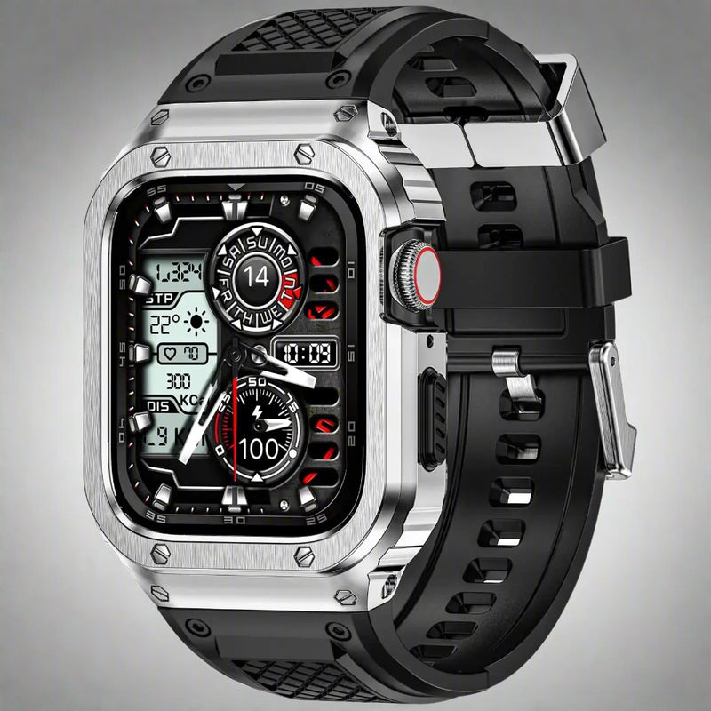 Stainless Steel Case+TPU Strap For Apple Watch Ultra 49mm 46mm 45mm 44mm 42mm 41mm Sport Band For iWatch Series10 9 8 7 6 5 4 SE Avontic