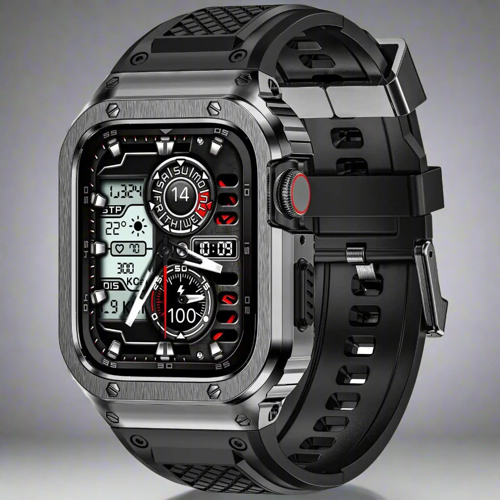 Stainless Steel Case+TPU Strap For Apple Watch Ultra 49mm 46mm 45mm 44mm 42mm 41mm Sport Band For iWatch Series10 9 8 7 6 5 4 SE Avontic