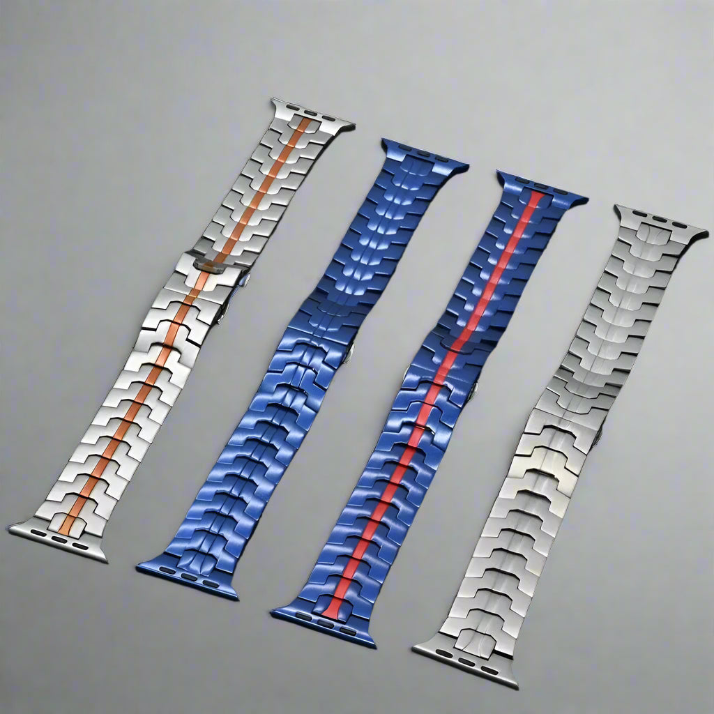 Stainless Steel Link Bracelet for Apple Watch Band 49mm 46mm 45mm 44mm Butterfly Buckle Strap+case Iwatch 10 9 8 7 6 5 Se Ultra Avontic