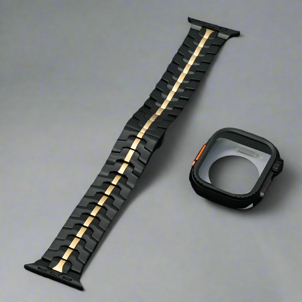 Stainless Steel Link Bracelet for Apple Watch Band 49mm 46mm 45mm 44mm Butterfly Buckle Strap+case Iwatch 10 9 8 7 6 5 Se Ultra Avontic