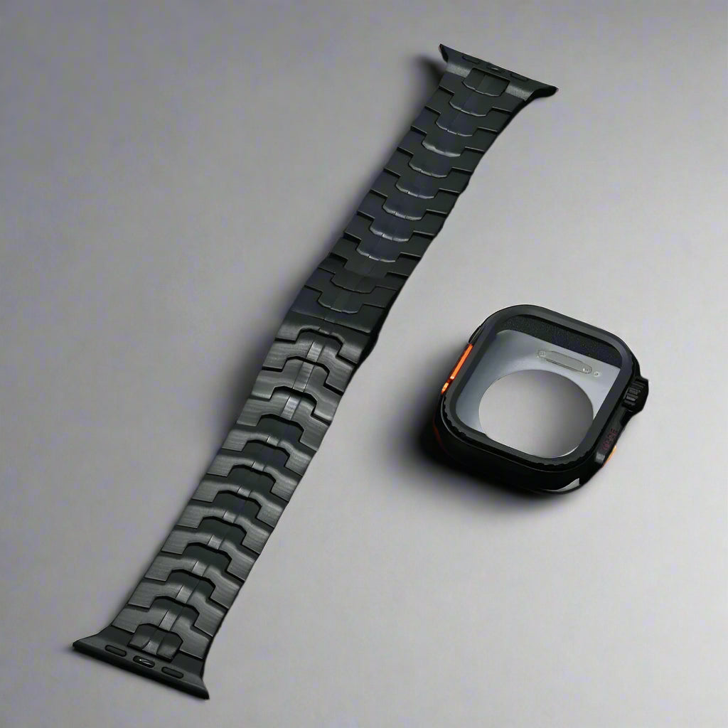 Stainless Steel Link Bracelet for Apple Watch Band 49mm 46mm 45mm 44mm Butterfly Buckle Strap+case Iwatch 10 9 8 7 6 5 Se Ultra Avontic
