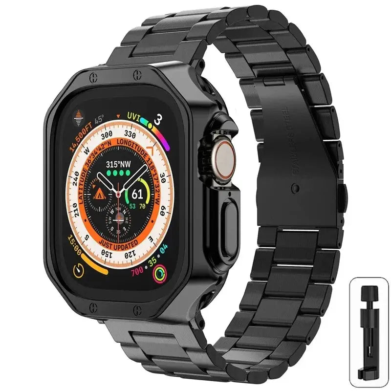 LuxGuard Elite Band & Case Set for Apple Watch
