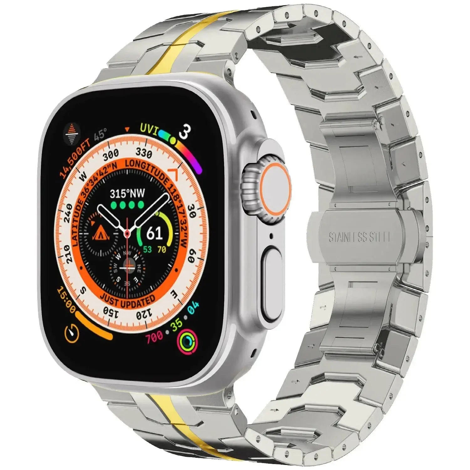 Stainless Steel Strap For Apple Watch Band 45mm 41mm 40mm 44mm 38mm Ultra 2 49mm Strap Metal Bracelet iWatch Series 10 46mm 42mm Avontic