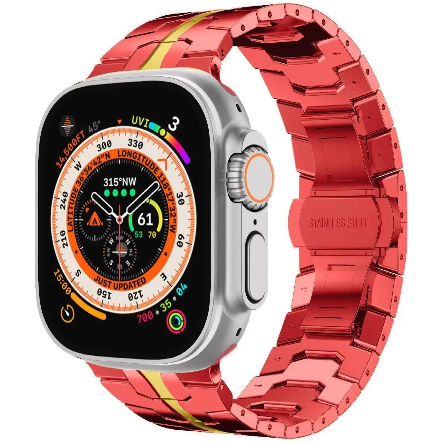 Stainless Steel Strap For Apple Watch Band 45mm 41mm 40mm 44mm 38mm Ultra 2 49mm Strap Metal Bracelet iWatch Series 10 46mm 42mm Pinnacle Luxuries