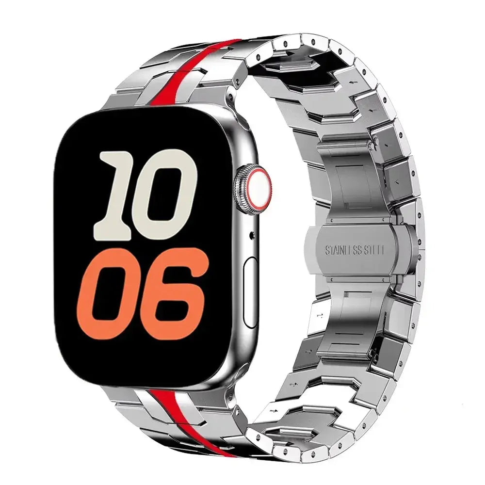 Stainless Steel Strap For Apple Watch Band 45mm 41mm 40mm 44mm 38mm Ultra 2 49mm Strap Metal Bracelet iWatch Series 10 46mm 42mm Pinnacle Luxuries