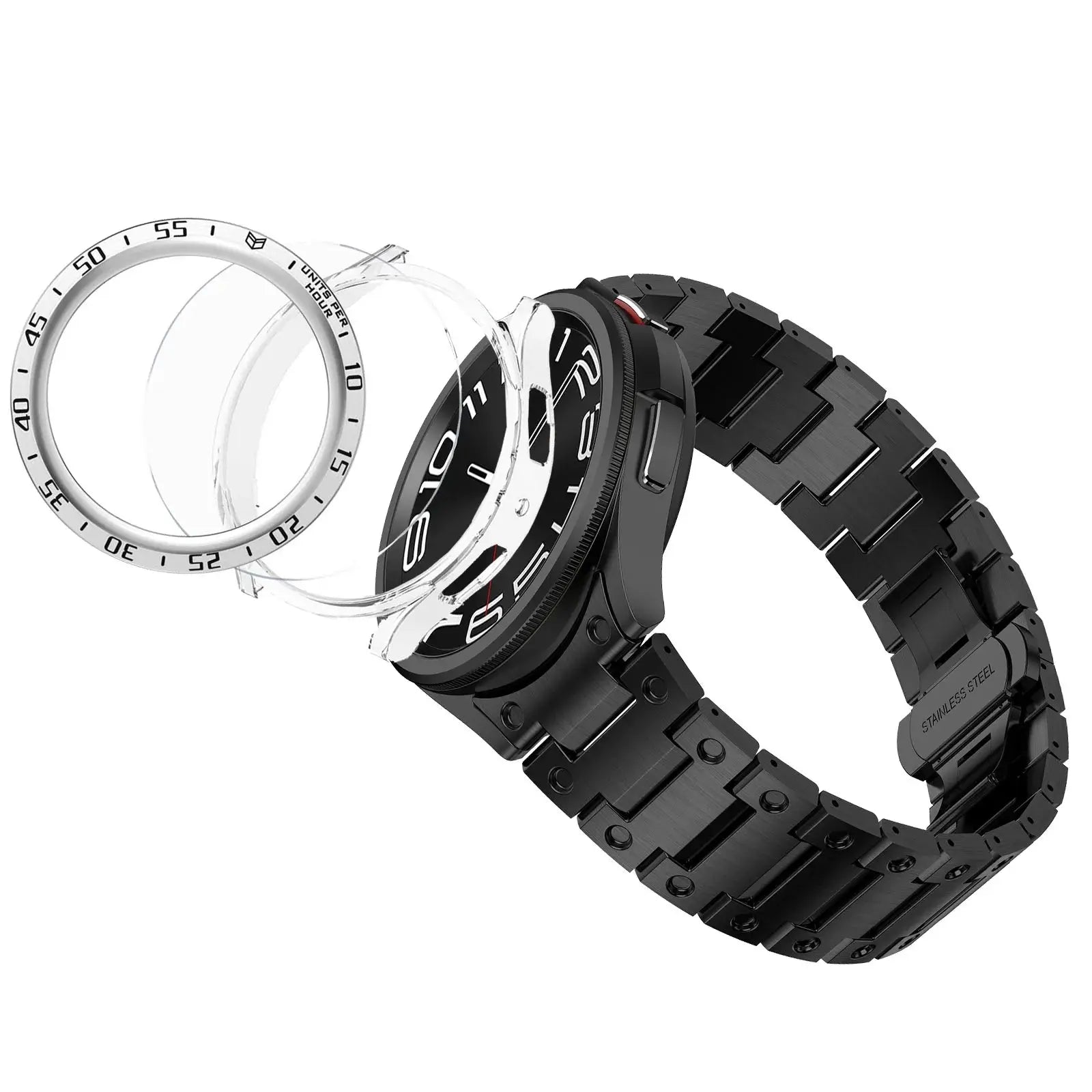 Titanium Elegance Band & Armor Case for Samsung Galaxy Watch — product view 11