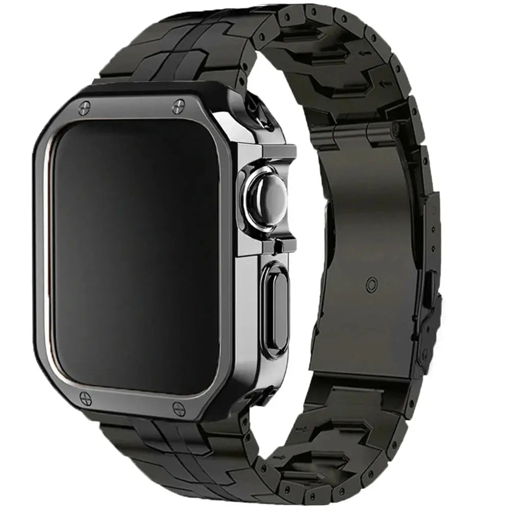 TPU Case+Titanium Strap for Apple Watch Band Ultra 2 49mm Screen Protectors Cover Iwatch 10 9 8 46mm 42mm 45mm 41mm 44mm CORREA Avontic