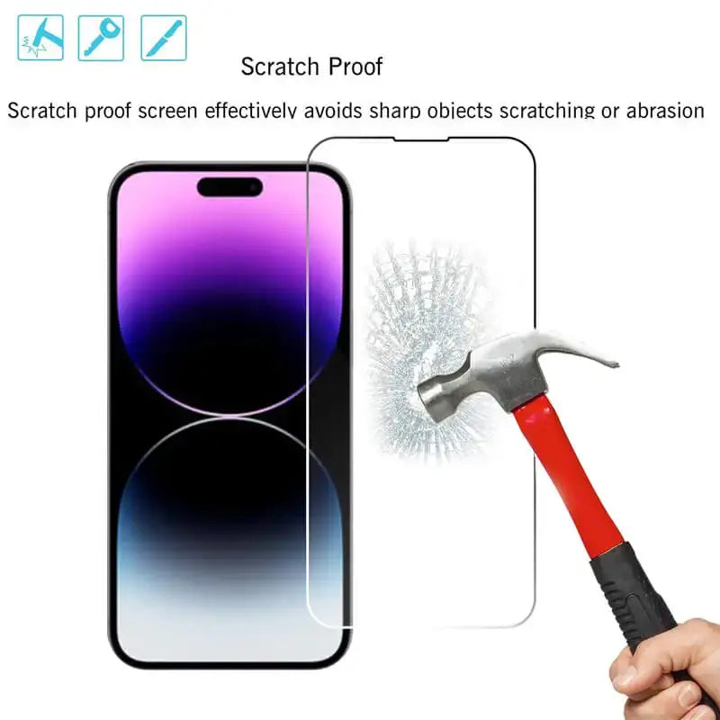 ShieldPro Tempered Glass Screen Protector for iPhone 16 – 9H Scratch-Resistant Film (5-Pack) — product view 6
