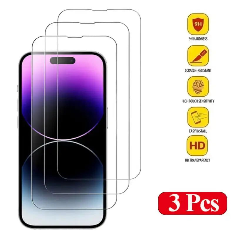 ShieldPro Tempered Glass Screen Protector for iPhone 16 – 9H Scratch-Resistant Film (5-Pack) — product view 8