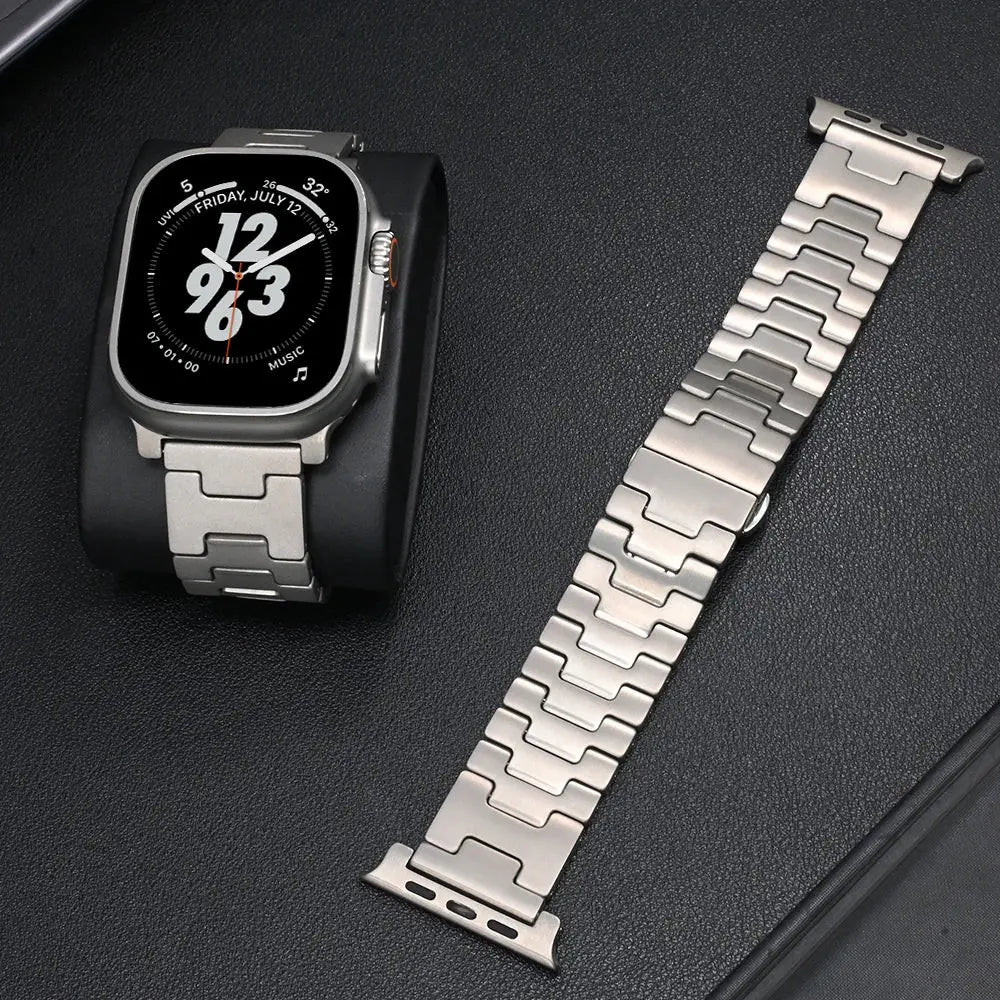 Titanium Grand H Band For Apple Watch Ultra 2 49mm 10 9 8 7 46mm 45 Luxury Metal Bracelet for iWatch Series 5 6 4 se 44mm Strap Avontic