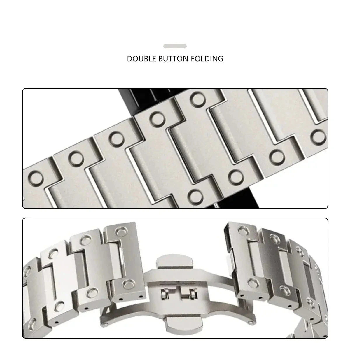 Titanium Elegance Custom Watch Band for Samsung Galaxy Watch — product view 5