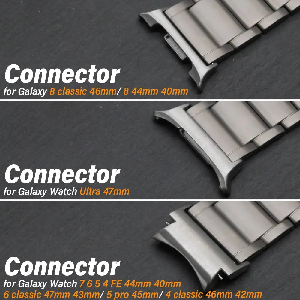 Titanium Strap for Samsung Galaxy Watch Ultra 2025 8 Classic 46mm Luxury Metal Band for Galaxy Ultra 47mm 8 7 6 5 4 FE 44mm 40mm Avontic
