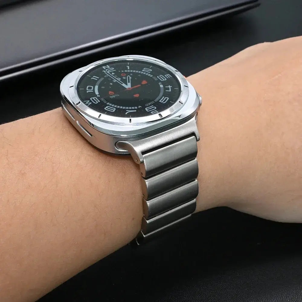 Titanium Strap for Samsung Galaxy Watch Ultra 47mm 316L Stainless Steel Buckle Band for Galaxy 7 Ultra Luxury Men Link Bracelet Avontic