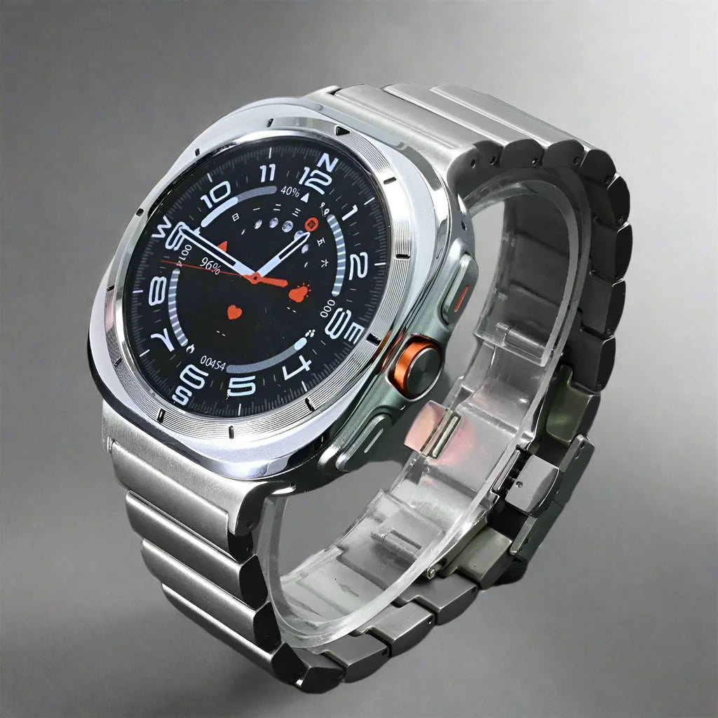 Titanium Strap for Samsung Galaxy Watch Ultra 47mm 316L Stainless Steel Buckle Band for Galaxy 7 Ultra Luxury Men Link Bracelet Avontic