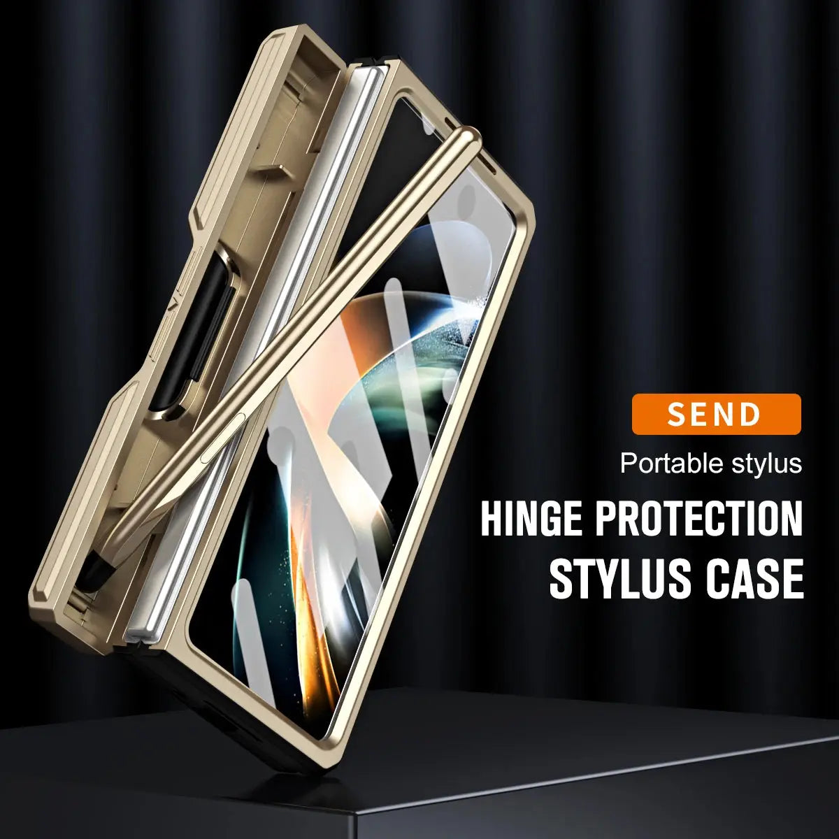 Transformer Design Heavy Duty Strong Drop Proof TPU PC Cover Case for Samsung Galaxy Z Fold 5 4 with Screen Protector Stylus Pen Avontic