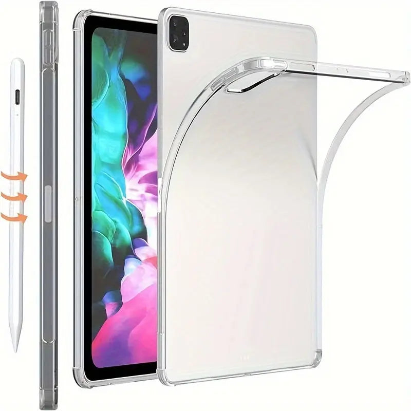 Ultra-Slim Clear Tpu Case For Ipad Air 13" M2, 11", Pro 11", And Pro 13" - Anti-Yellowing, Shockproof Protection Pinnacle Luxuries