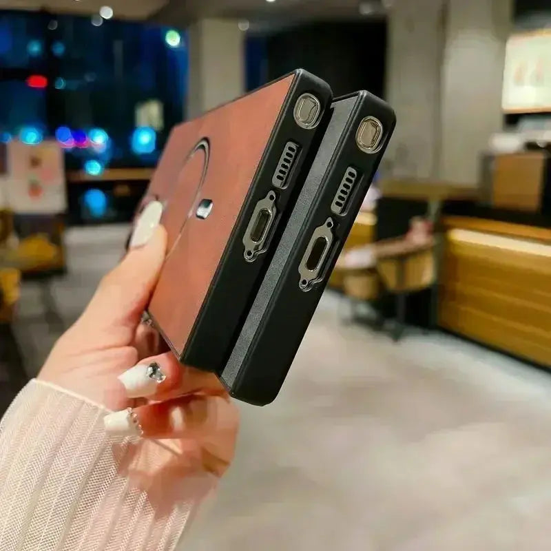 Vintage Leather Magnetic For Magsafe Case For Samsung Galaxy S24 S23 S22 S21 FE Note 20 Ultra Plus S21FE S23Ultra Mac Safe Cover Pinnacle Luxuries