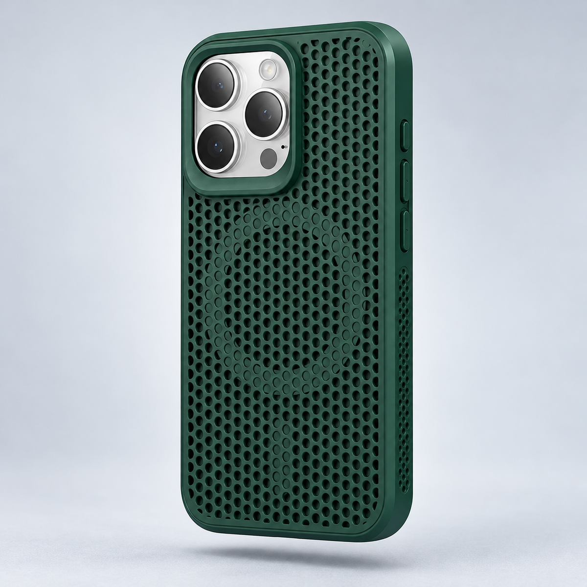 AeroFlow magnetic phone case in Dark Green; model-specific design varies