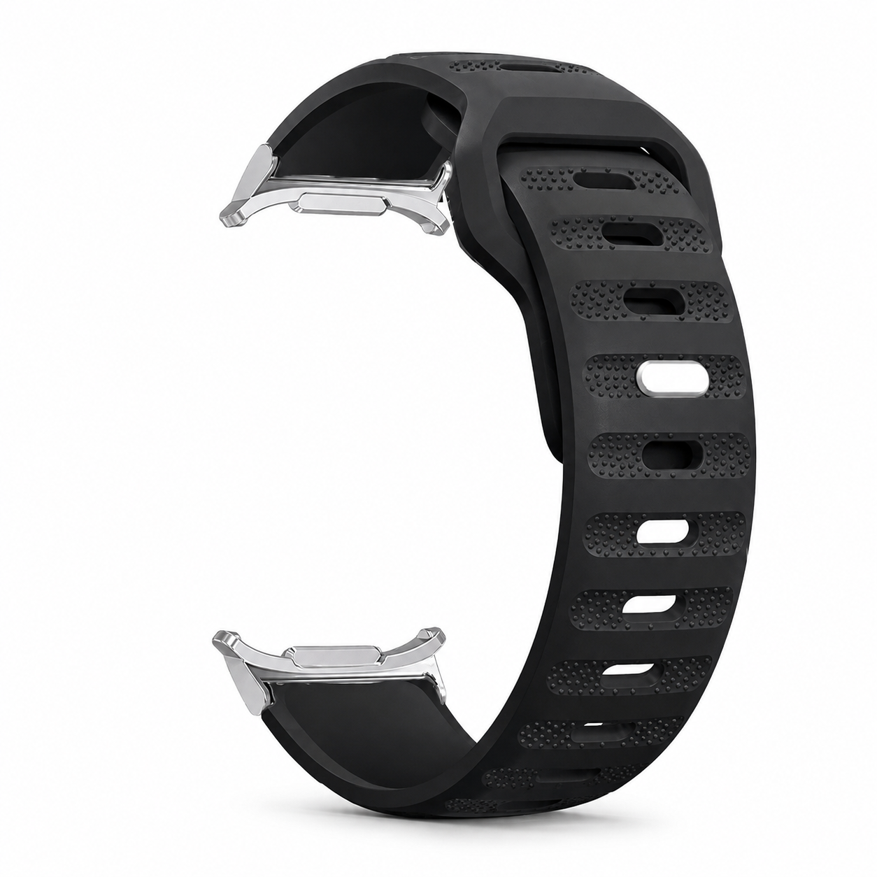 Avontic AeroFlex Black silicone sport band for Galaxy Watch