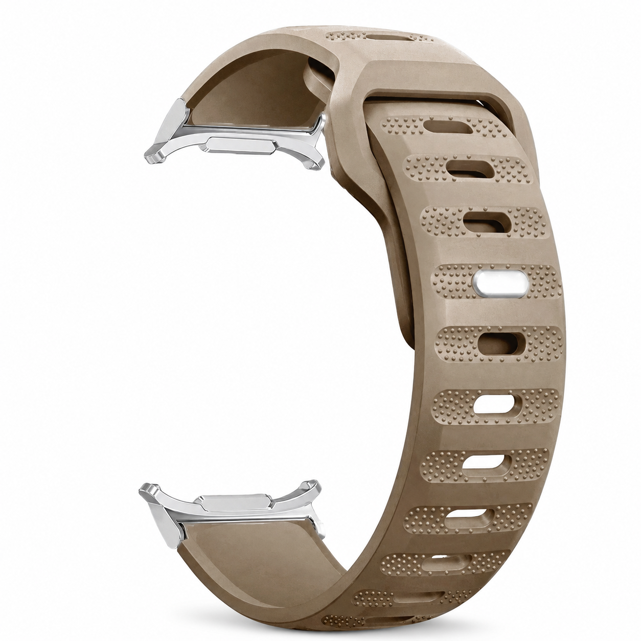 Avontic AeroFlex Brown silicone sport band for Galaxy Watch