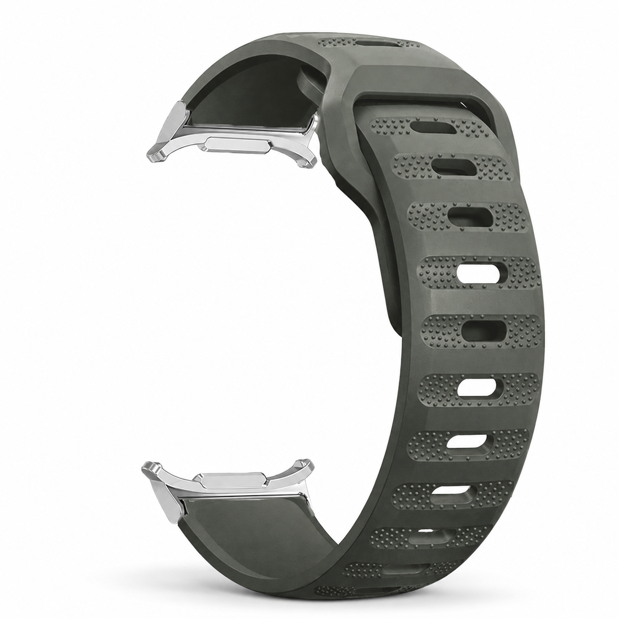 Avontic AeroFlex Grey Green silicone sport band for Galaxy Watch
