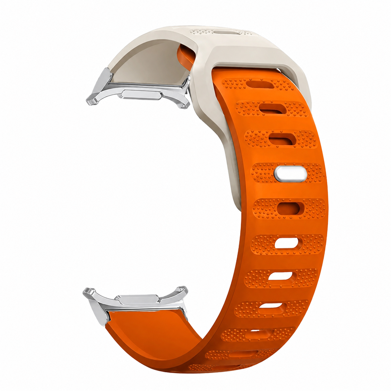 Avontic AeroFlex Starlight Orange silicone sport band for Galaxy Watch