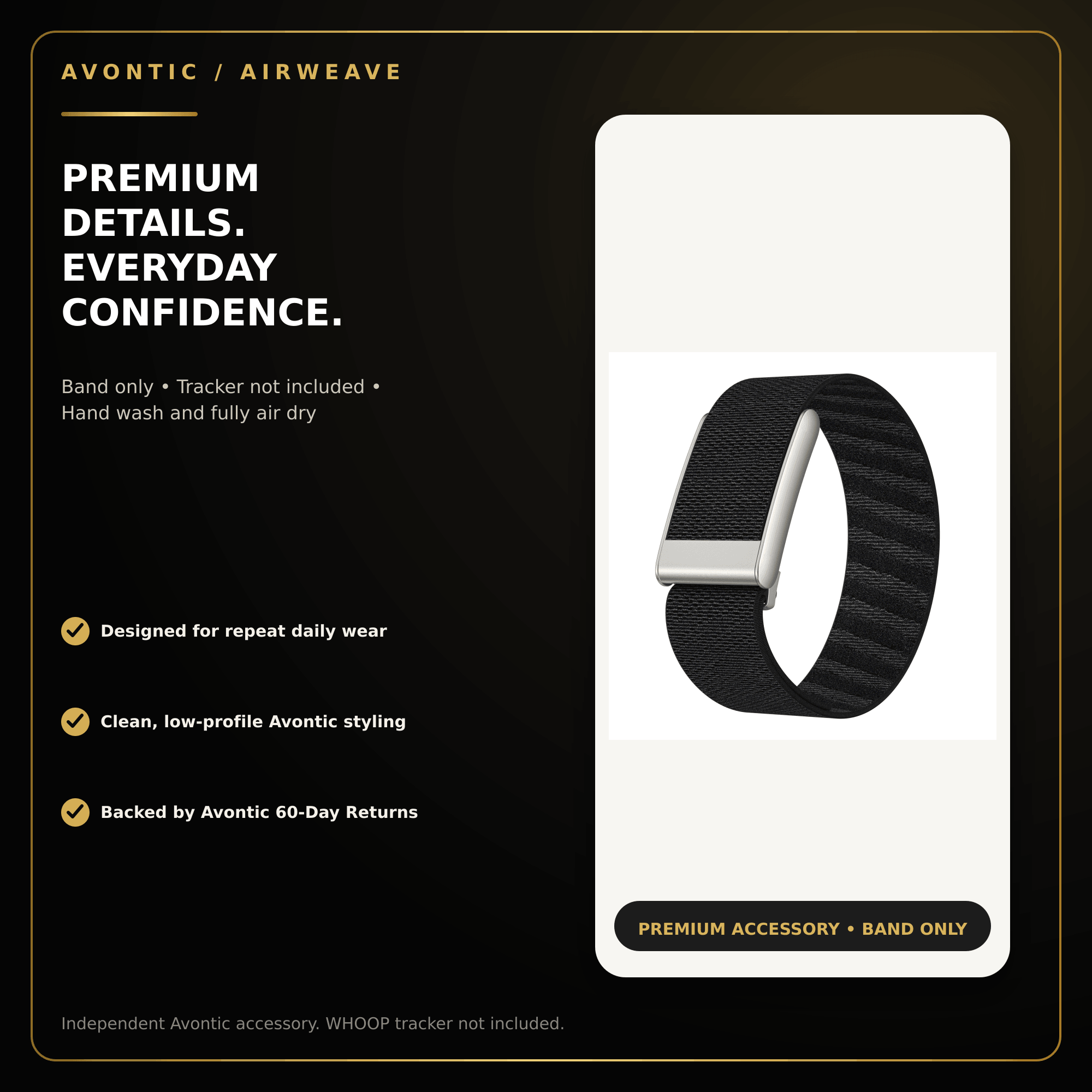 Avontic AirWeave Nylon Band for WHOOP 5.0 & MG — product view 11