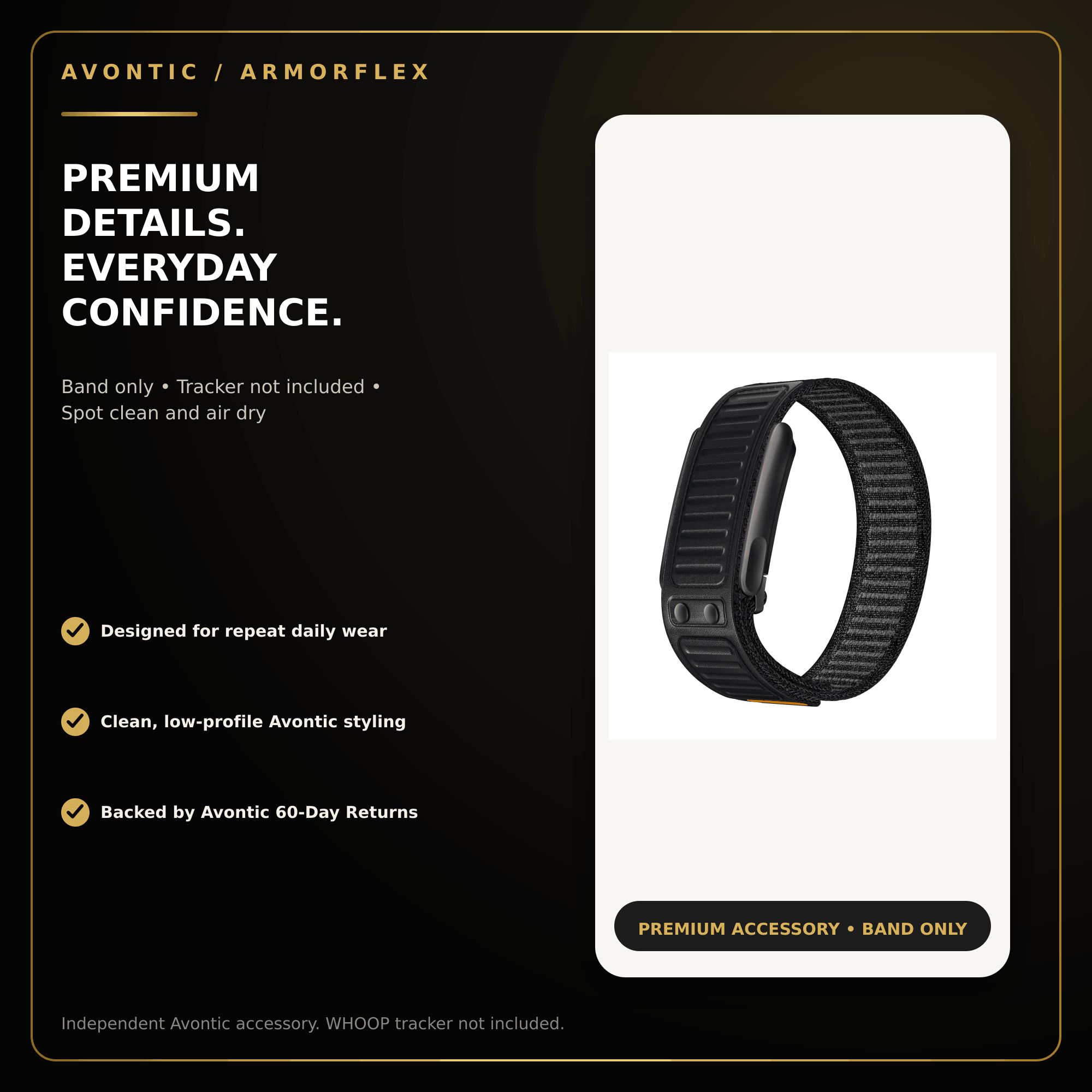 Avontic ArmorFlex Hybrid Band for WHOOP 5.0 & MG — product view 7