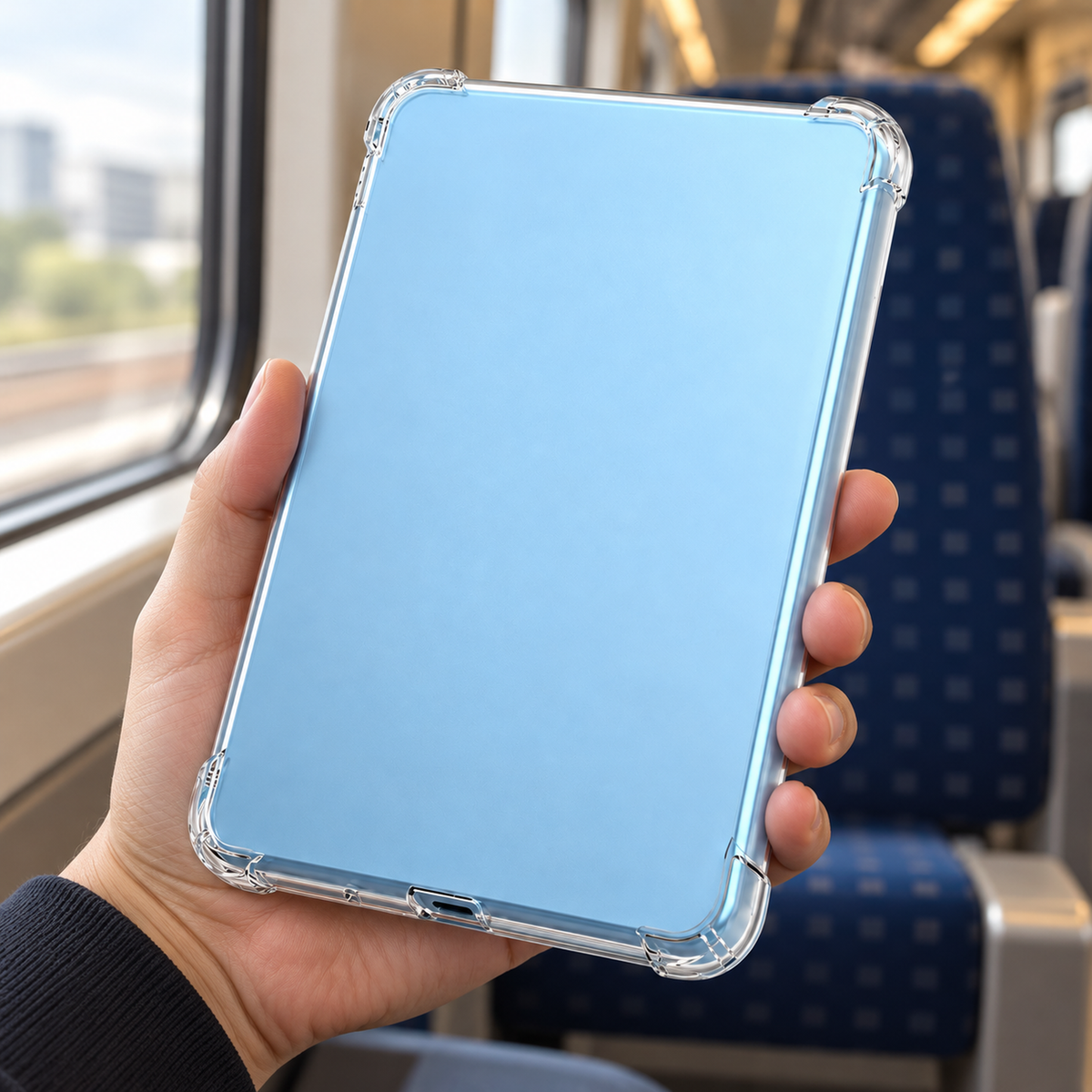 ClearGuard Cushion in use — train