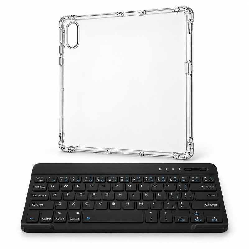 Avontic ClearGuard Flex WorkForce — Galaxy Tab S12 Ultra (2026) — protective case with separate black 10-inch wireless keyboard