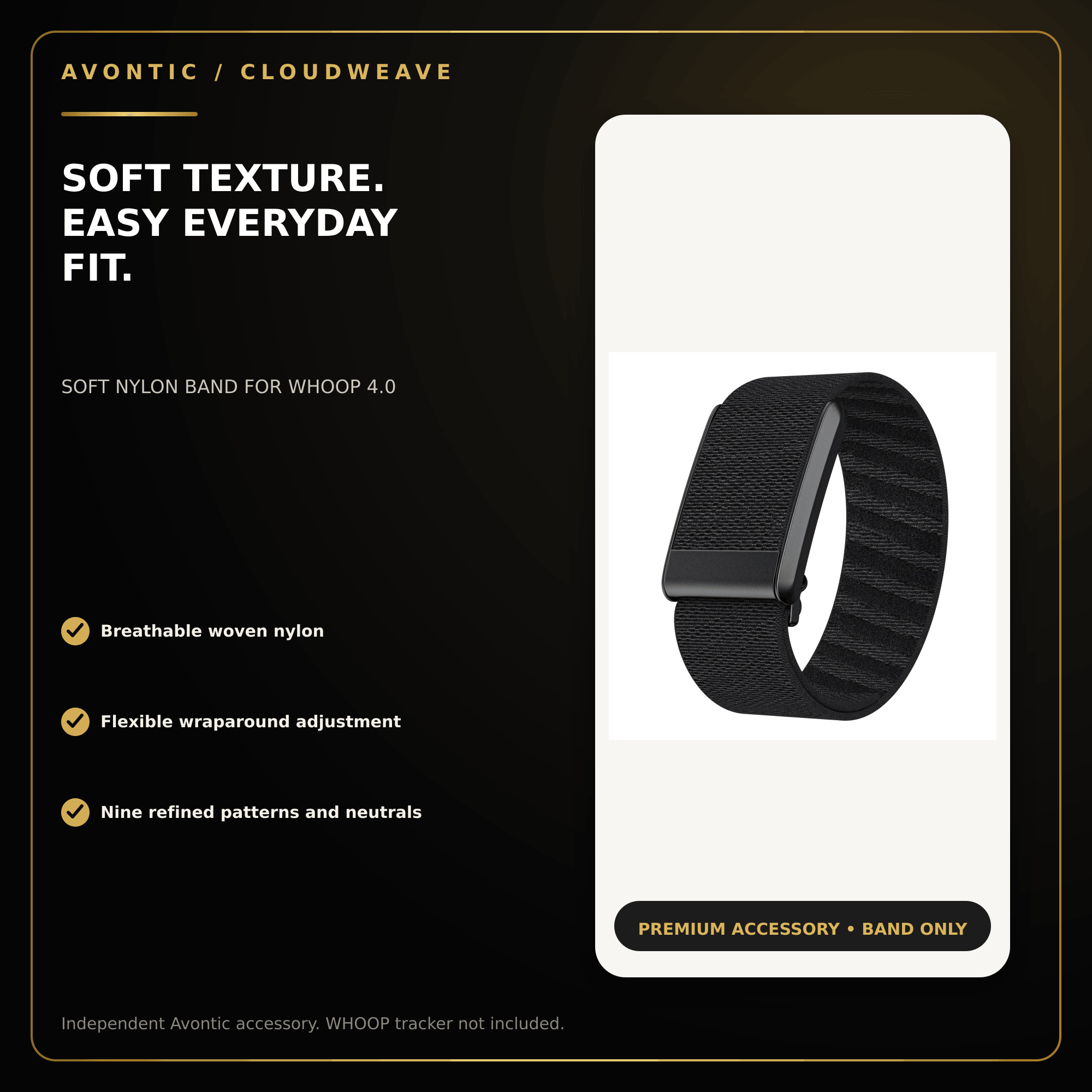 Avontic CloudWeave Nylon Band for WHOOP 4.0 — product view 10