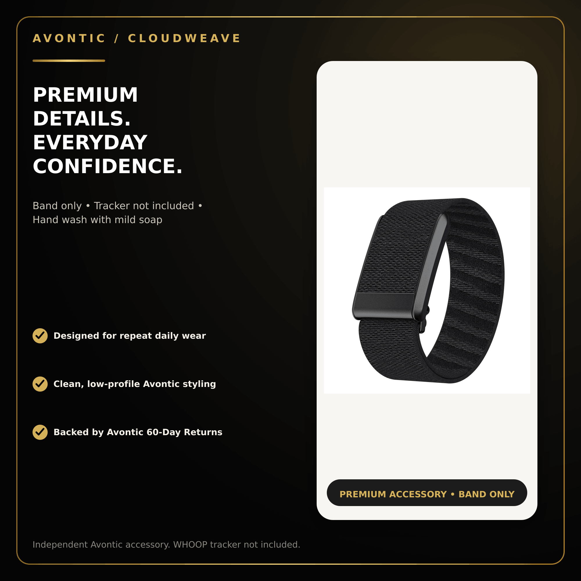 Avontic CloudWeave Nylon Band for WHOOP 4.0 — product view 12