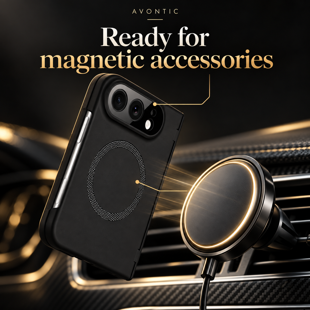 RhinoGuard Duo Sentinel Magnetic Hinge Case — Ready for magnetic accessories