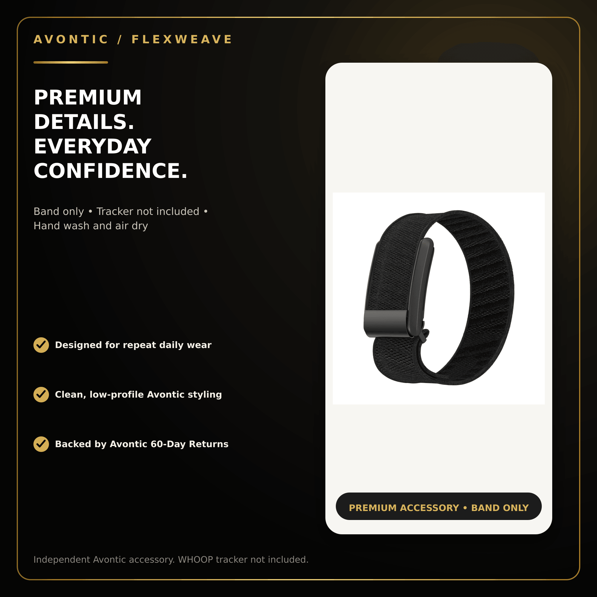 Avontic FlexWeave Multi-Gen Nylon Band for WHOOP 3.0/4.0/5.0 — product view 12