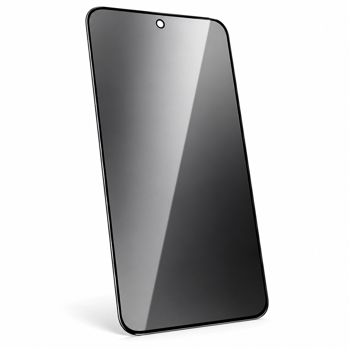 One privacy tempered-glass protector for Galaxy; model-specific cutout varies