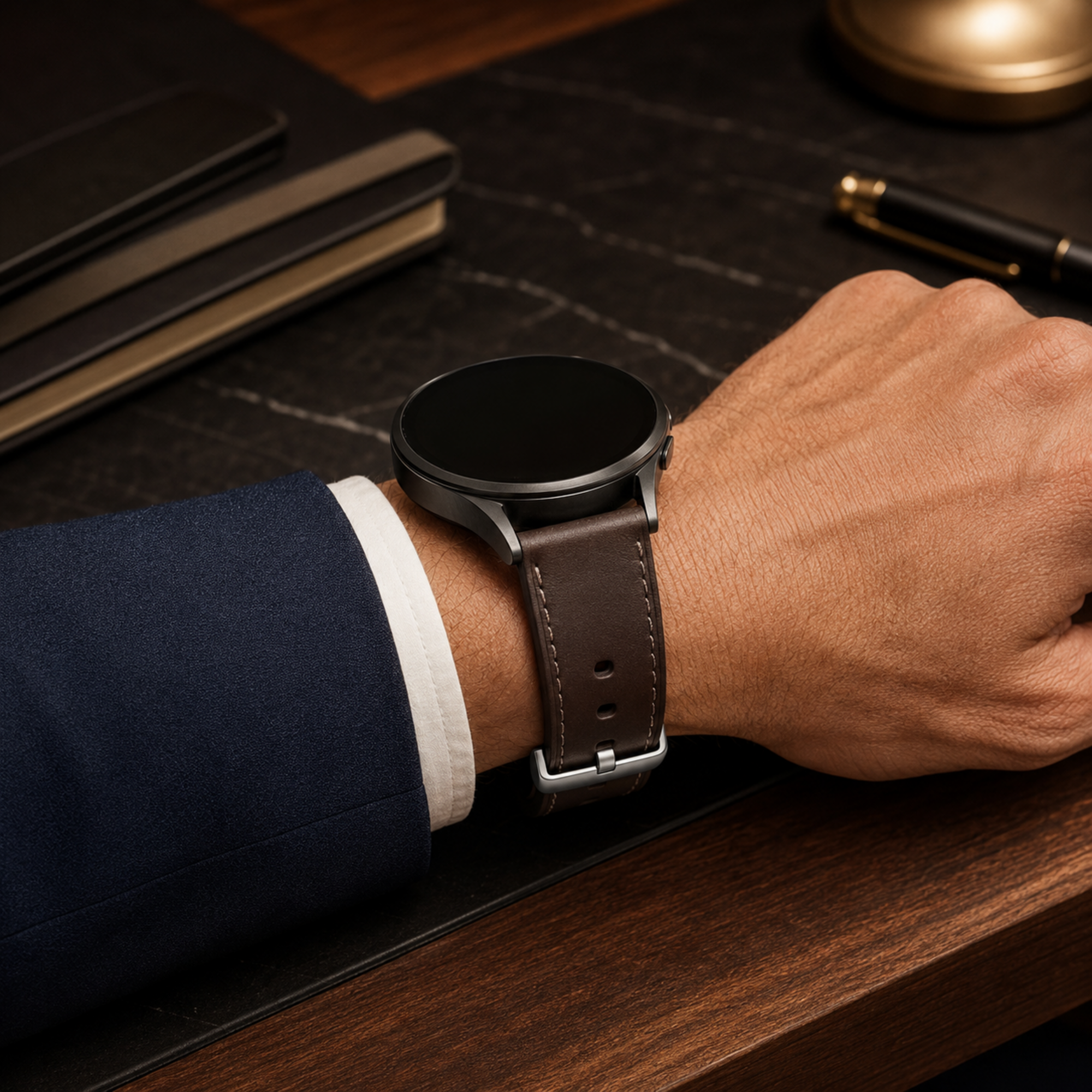 Samsung Galaxy Watch Ultra2 47mm Band – ContourHide Executive Leather — product view 12