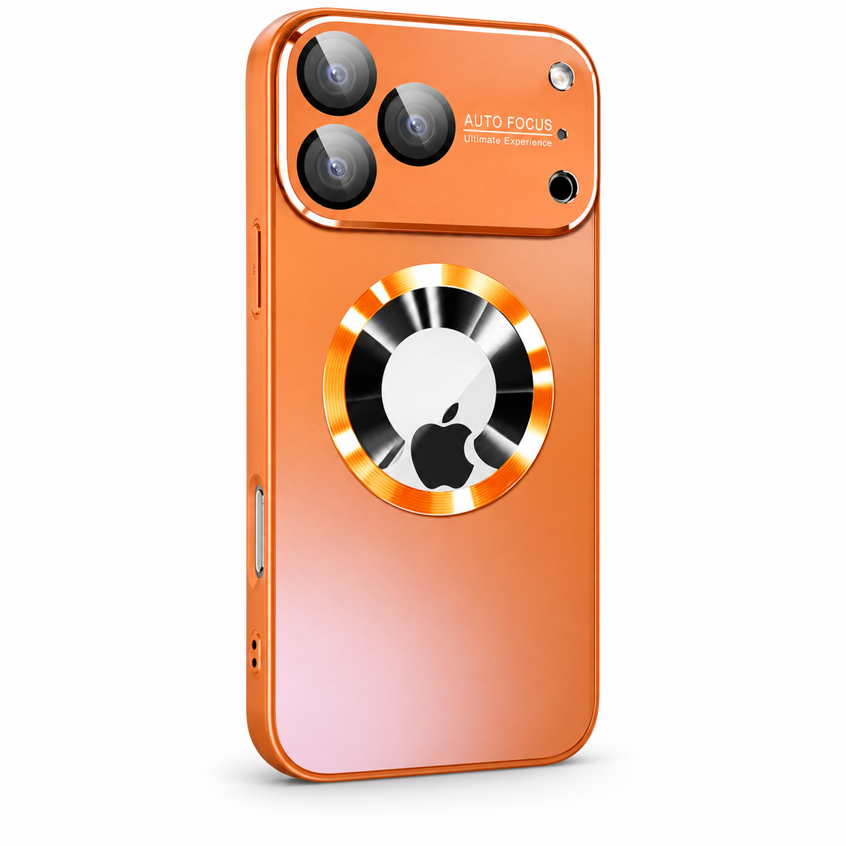 Avontic LustreMag Matte Magnetic Case in Orange on a white background