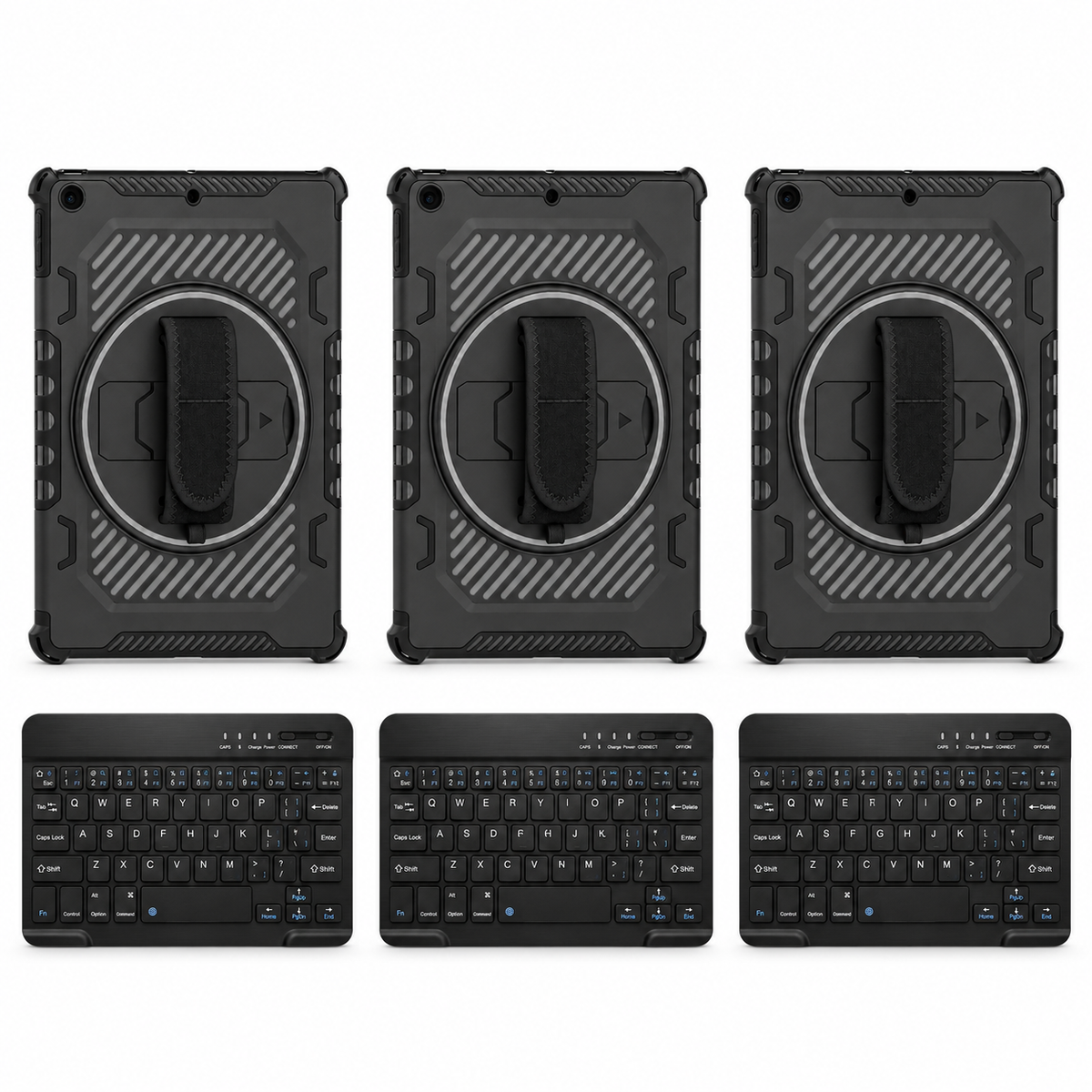 Galaxy TeamReady PivotGrip — 3 Cases, Cases + Keyboards; representative included products on white