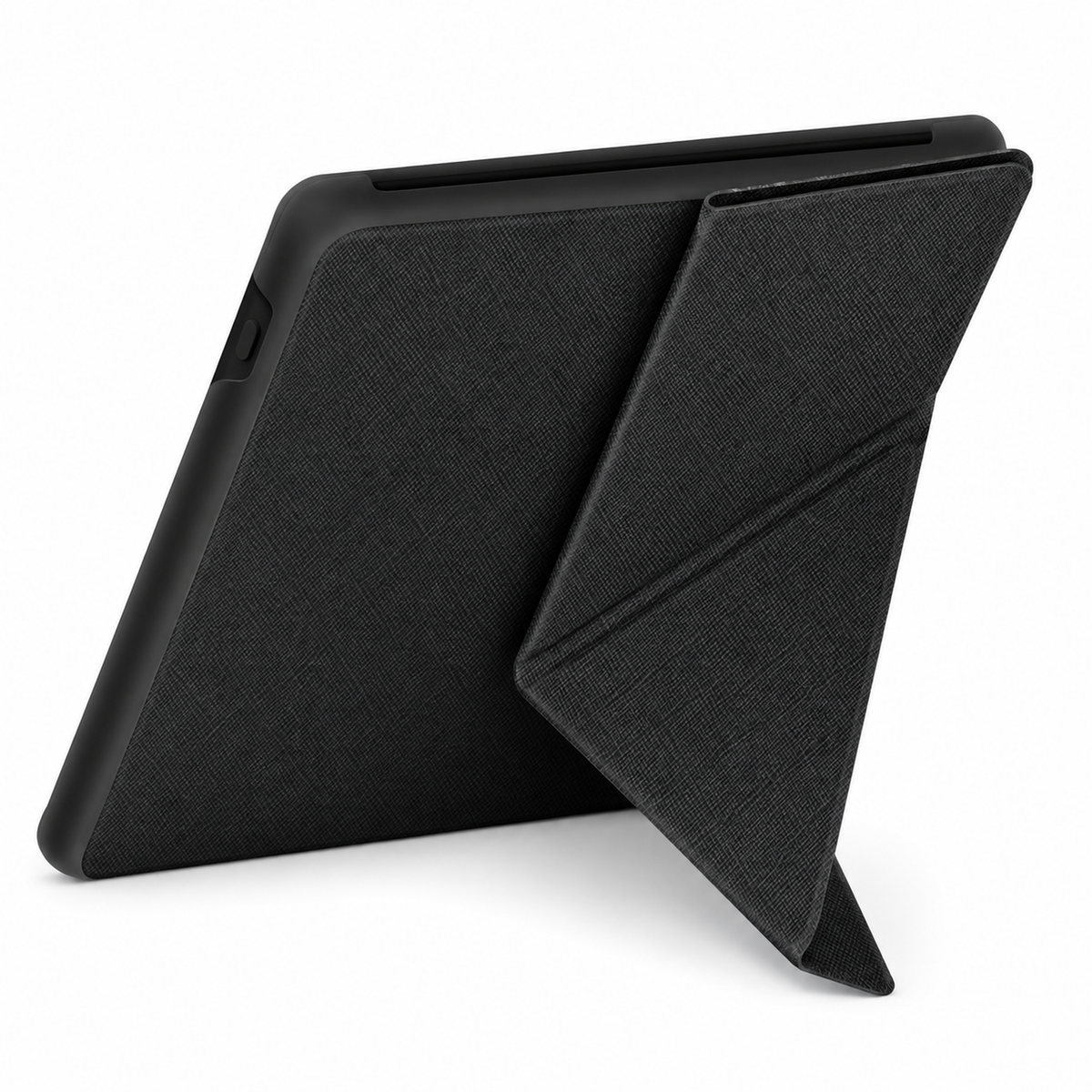 PageGuard Trifold — folded cover supporting the Kindle from behind