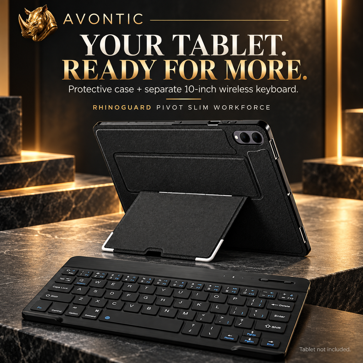 RhinoGuard Pivot Slim WorkForce — product benefits 1 — Avontic gold rhino branding