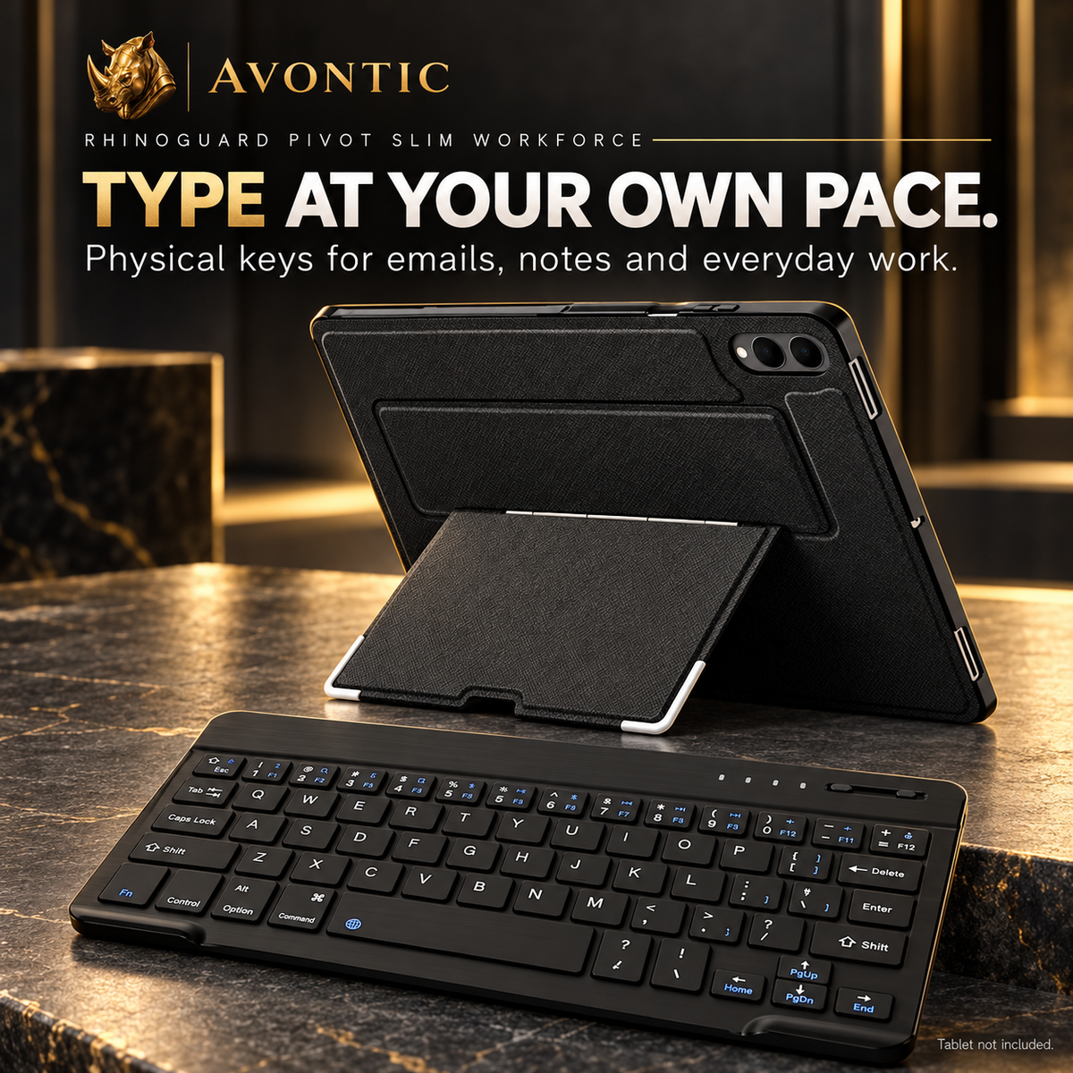 RhinoGuard Pivot Slim WorkForce — product benefits 3 — Avontic gold rhino branding