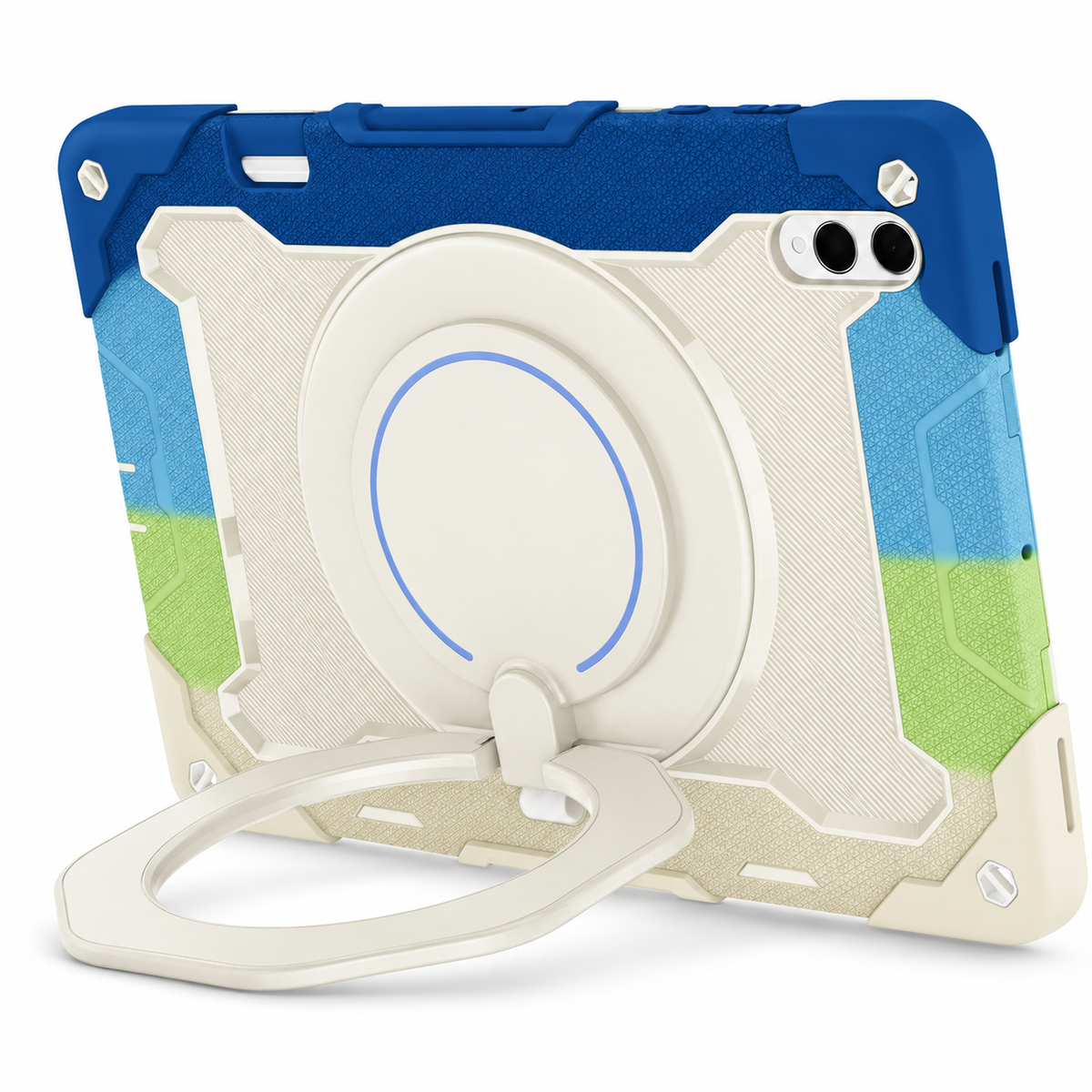 RhinoGuard Orbit 360 — Galaxy Tab S12 Ultra — Coastal Colorblock