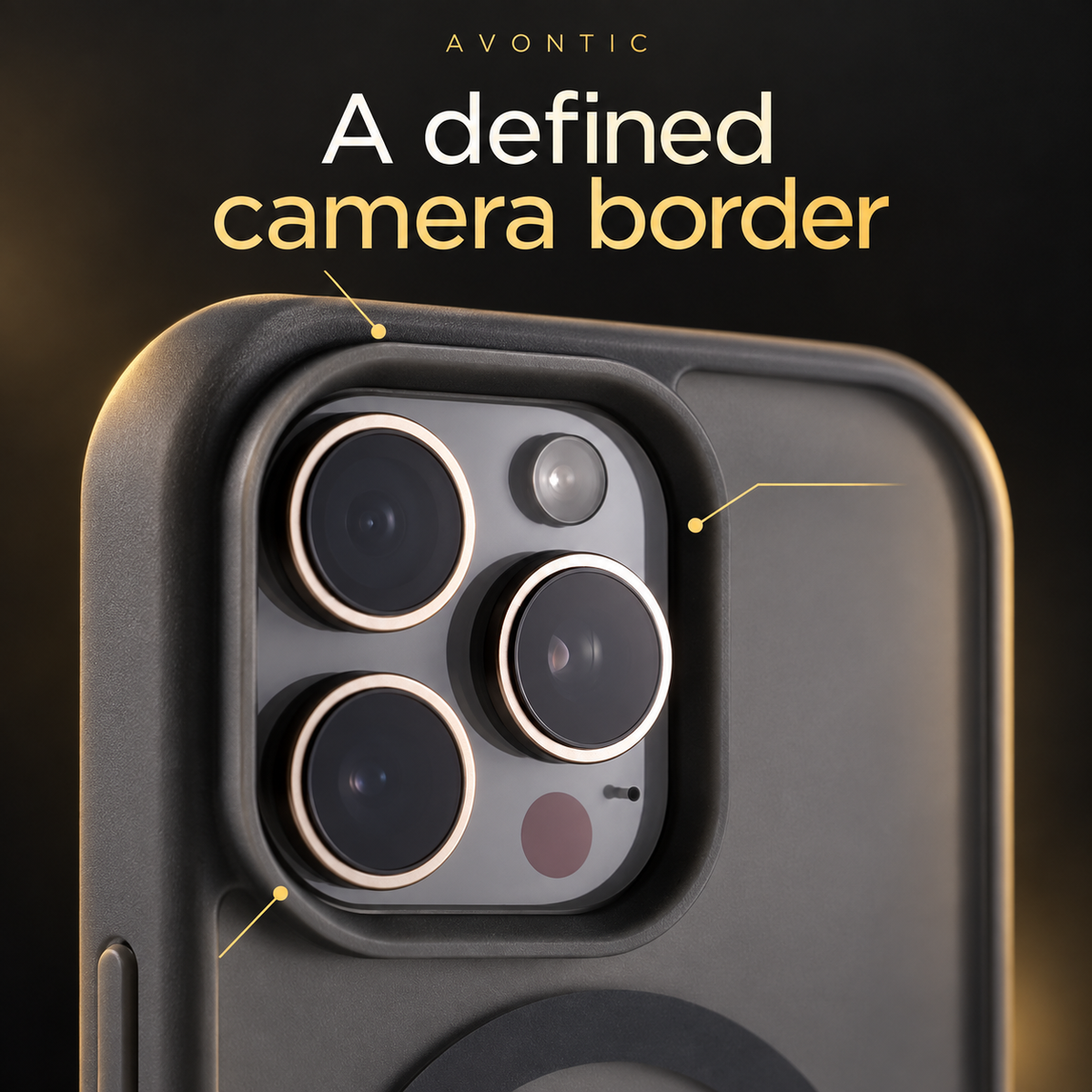 Avontic SlimProp Magnetic Stand Case — A defined camera border
