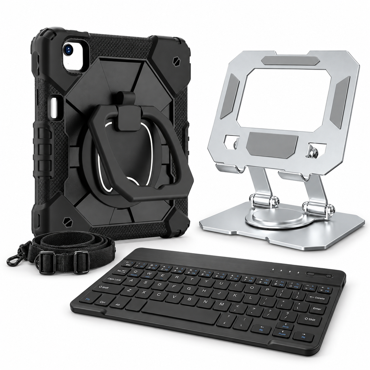 RhinoGuard ArmorPro WorkForce Pivot complete kit in Black; iPad not included