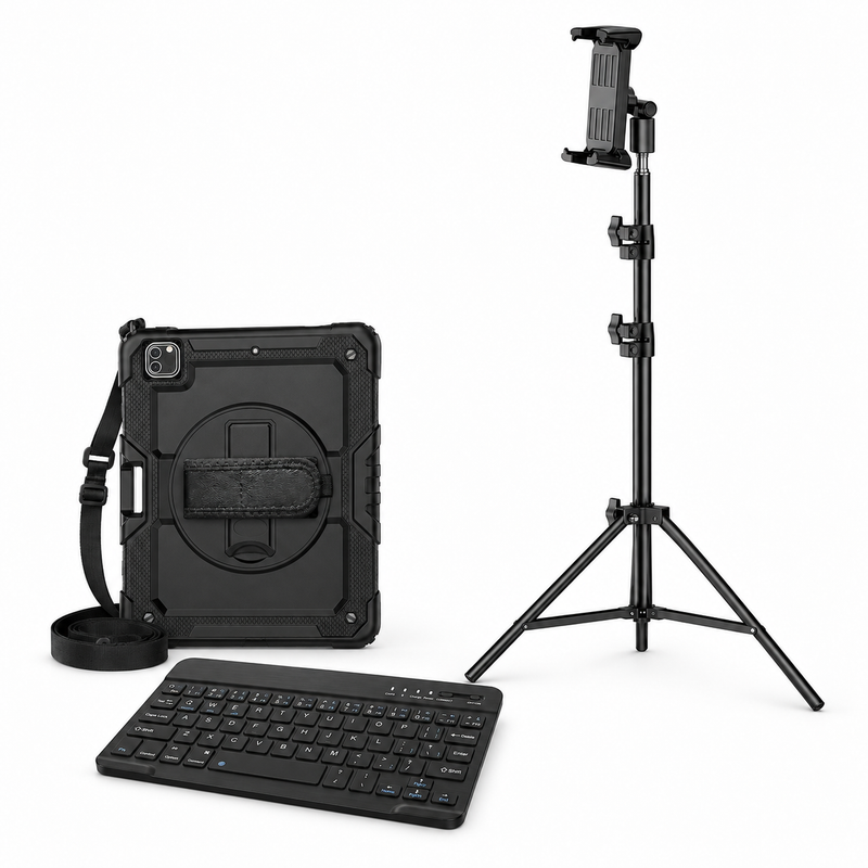 RhinoGuard Pro WorkForce Floor complete kit in Black; iPad not included