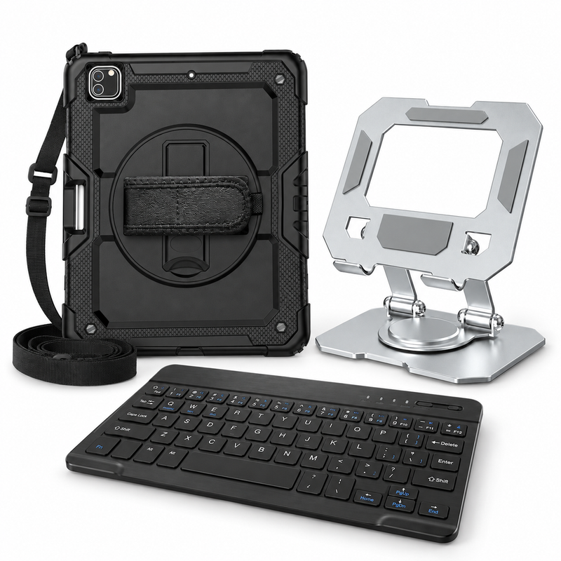 RhinoGuard Pro WorkForce Pivot complete kit in Black; iPad not included