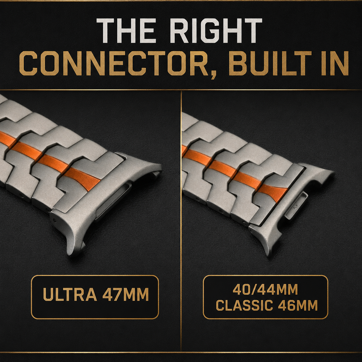 Avontic TitanFlex™ Titanium-Fluororubber Magnetic Band for Galaxy Watch9, Watch8, Watch8 Classic & Ultra2 — product view 10
